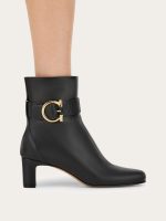 Ferragamo Gancini ornament mid heel ankle boot - Image 7